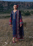3 Piece Unstitched Heavy Embroidered Dhanak Suit ( Four-sided Embroidered Chiffon Dupatta )