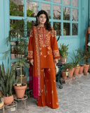 3 Piece Unstitched Heavy Embroidered Dhanak Suit ( Full Embroidered Dhanak Shawl )