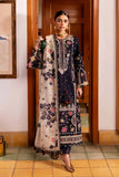 3 Piece Unstitched Heavy Embroidered Dhanak Suit ( Printed Woolen Shawl )