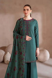 3 Piece Unstitched Heavy Embroidered Dhanak Suit ( Full Embroidered Dhanak Wool Shawl )