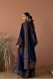 3 Piece Unstitched Heavy Embroidered Dhanak Suit ( Four-sided Embroidered Dhanak Wool Shawl )