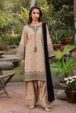 3 Piece Unstitched Heavy Embroidered Dhanak Suit ( Full Embroidered Dhanak Wool Shawl )