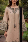3 Piece Unstitched Heavy Embroidered Dhanak Suit ( Full Embroidered Dhanak Wool Shawl )