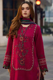 3 Piece Unstitched Heavy Embroidered Dhanak Suit ( Printed Woolen Shawl )