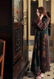 3 Piece Unstitched Heavy Embroidered Dhanak Suit ( Four-sided Embroidered Dhanak Wool Shawl )