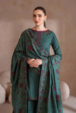 3 Piece Unstitched Heavy Embroidered Dhanak Suit ( Full Embroidered Dhanak Wool Shawl )
