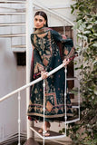 3 Piece Unstitched Heavy Embroidered Dhanak Suit ( Printed Woolen Shawl )
