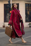 3 Piece Unstitched Heavy Embroidered Dhanak Suit ( Printed Woolen Shawl )