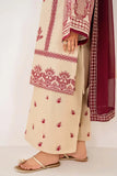 3 Piece Unstitched Heavy Embroidered Dhanak Suit ( Four-sided Embroidered Dhanak Wool Shawl )