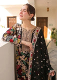 3 Piece Unstitched Heavy Embroidered Dhanak Suit ( Four-sided Embroidered Chiffon Dupatta )
