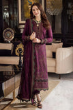 3 Piece Unstitched Heavy Embroidered Dhanak Suit ( Four-sided Embroidered Chiffon Dupatta )