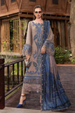 3 Piece Unstitched Heavy Embroidered Dhanak Suit ( Printed Woolen Shawl )