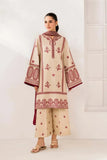 3 Piece Unstitched Heavy Embroidered Dhanak Suit ( Four-sided Embroidered Dhanak Wool Shawl )