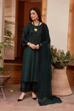 3 Piece Unstitched Heavy Embroidered Dhanak Suit ( Four-sided Embroidered Dhanak Wool Shawl )