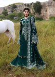 3 Piece Unstitched Heavy Embroidered Dhanak Suit ( Four-sided Embroidered Dhanak Wool Shawl )