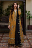 3 Piece Unstitched Heavy Embroidered Dhanak Suit ( Four-sided Embroidered Dhanak Wool Shawl )