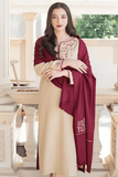 3 Piece Unstitched Heavy Embroidered Dhanak Suit ( Full Embroidered Dhanak Shawl )