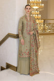 3 Piece Unstitched Heavy Embroidered Dhanak Suit ( Full Embroidered Dhanak Wool Shawl )