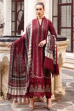 3 Piece Unstitched Heavy Embroidered Dhanak Suit ( Printed Woolen Shawl )