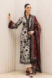 3 Piece Unstitched Embroidered Khaddar Suit ( Printed Khaddar Dupatta )