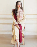 3 Piece Unstitched Heavy Embroidered Dhanak Suit ( Full Embroidered Dhanak Shawl )