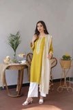 3 Piece Unstitched Heavy Embroidered Dhanak Suit ( Dhanak Wool Plain Dyed Shawl )