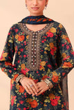 3 Piece Unstitched Embroidered Khaddar Suit ( Printed Khaddar Dupatta )