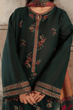 3 Piece Unstitched Heavy Embroidered Dhanak Suit ( Printed Woolen Shawl )