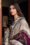 3 Piece Unstitched Heavy Embroidered Dhanak Suit ( Printed Woolen Shawl )