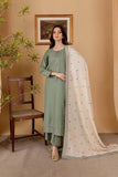 3 Piece Unstitched Heavy Embroidered Dhanak Suit ( Embroidered Dhanak Shawl )