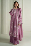 3 Piece Unstitched Heavy Embroidered Dhanak Suit ( Four Sided Embroidered Dhanak Shawl )
