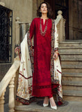 3 Piece Unstitched Heavy Embroidered Dhanak Suit ( Four Sided Embroidered Dhanak Shawl )