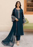 3 Piece Unstitched Heavy Embroidered Dhanak Suit ( Four-sided Embroidered Dhanak Shawl )