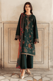 3 Piece Unstitched Heavy Embroidered Dhanak Suit ( Printed Woolen Shawl )