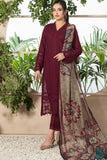 3 Piece Unstitched Heavy Embroidered Lawn Suit ( Fine Printed Silk Dupatta )