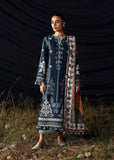 3 Piece Unstitched Heavy Embroidered Dhanak Suit ( Printed Woolen Shawl )