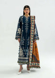 3 Piece Unstitched Heavy Embroidered Dhanak Suit ( Printed Woolen Shawl )
