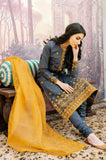 3 Piece Unstitched Heavy Embroidered Lawn Suit ( Full Embroidered Organza Dupatta )