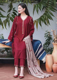 3 Piece Unstiched Embroidered Dhanak Suit ( Embroidered Dhanak Dupatta )