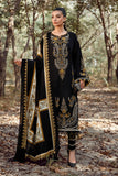 3 Piece Unstitched Heavy Embroidered Dhanak Suit ( Printed Woolen Shawl )