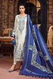 3 Piece Unstitched Heavy Embroidered Dhanak Suit ( Printed Woolen Shawl )