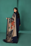 3 Piece Unstitched Heavy Embroidered Dhanak Suit ( Printed Woolen Dupatta )