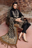 3 Piece Unstitched Heavy Embroidered Dhanak Suit ( Printed Dhanak Shawl )