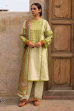 3 Piece Unstitched Embroidered Marina Suit With Marina Dupatta