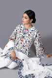 3 Piece Unstitched Heavy Embroidered Lawn Suit ( Fully Embroidered Bamber Chiffon Dupatta )