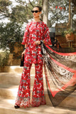 3 Piece Unstitched Embroidered Lawn Suit ( Digital Printed Bamber Chiffon Dupatta )