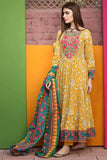 3 Piece Unstitched Printed Linen Suit ( Printed Linen Dupatta )
