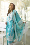 3 Piece Unstitched Heavy Embroidered Lawn Suit ( Fully Embroidered Bamber Chiffon Dupatta )