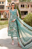 3 Piece Unstitched Embroidered Lawn Suit ( Digital Printed Bamber Chiffon Dupatta )